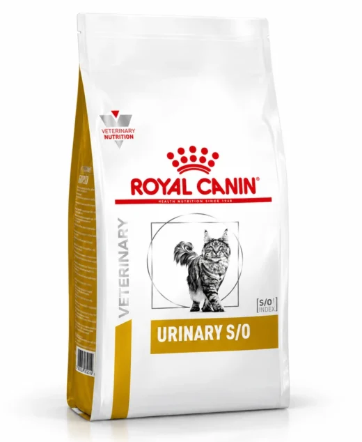Royal Canin Veterinary Urinary S/O cat food bag