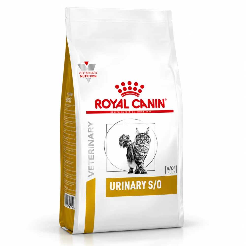 Royal Canin Veterinary Urinary S/O cat food bag