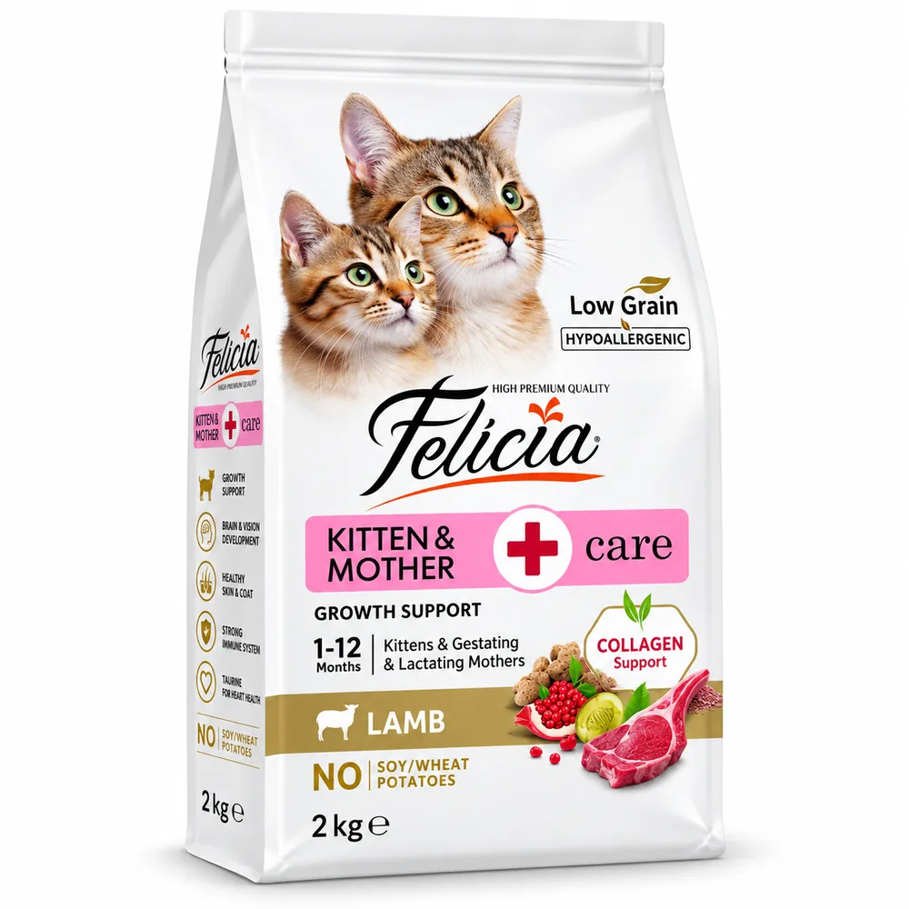 Felicia kitten &mother care lamb cat food