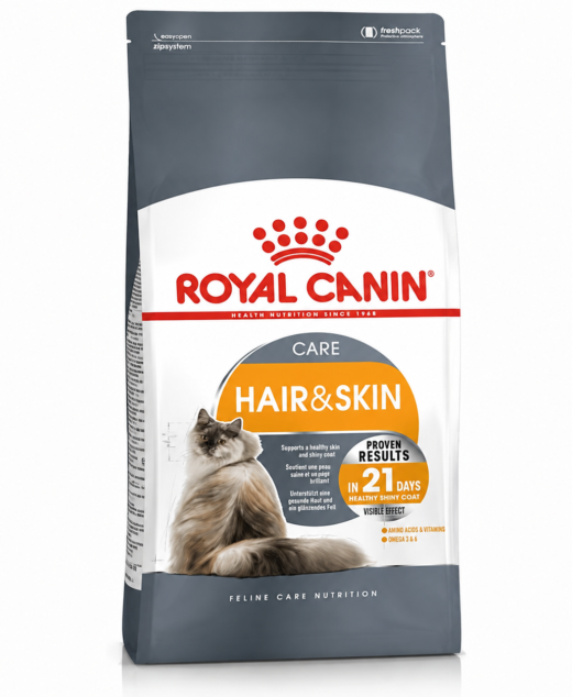 Royal Canin Hair & Skin Care Cat Food 2kg – Adult Cat Nutrition