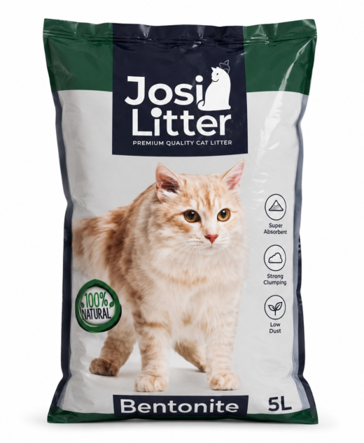 Josi Cat Litter Bentonite 5L | Premium Clumping Cat Litter in Pakistan
