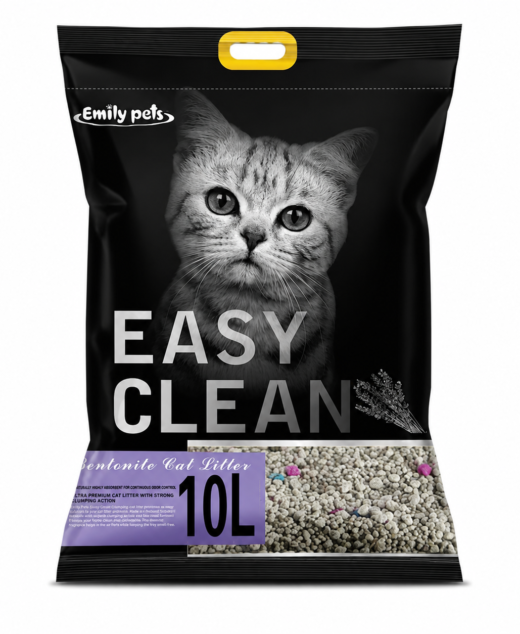 Emily Pets Easy Clean Bentonite Cat Litter Lavender 10L – Strong Clumping & Odor Control