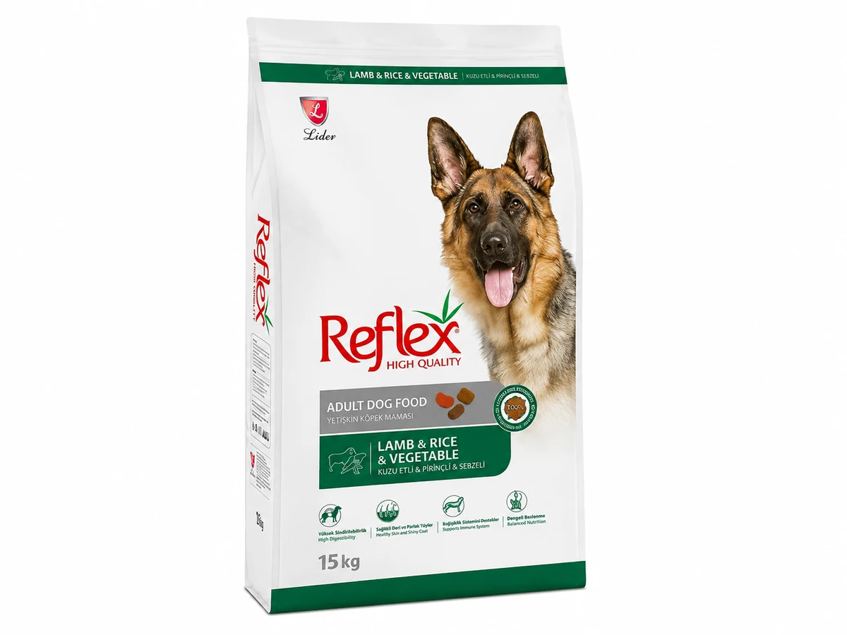 Reflex Adult Dog Food Lamb Rice Vegetable 15kg Pakistan