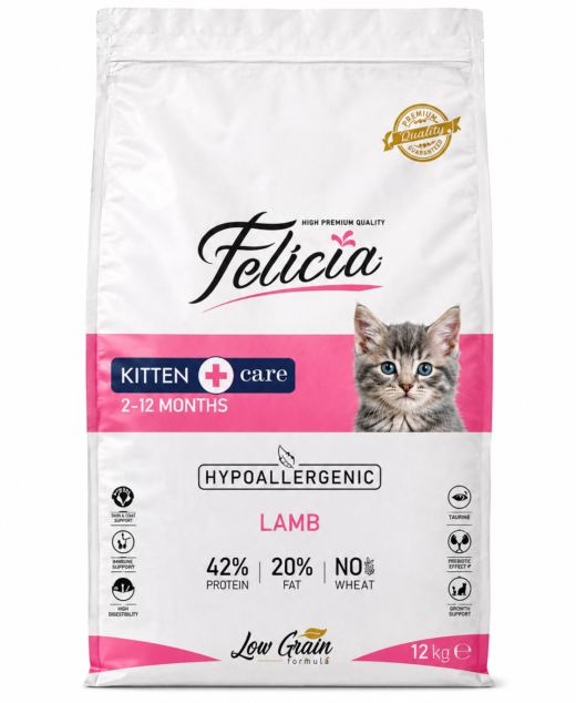 Felicia Low Grain Kitten Cat Food with Lamb