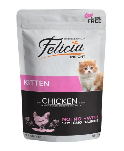 Felicia Grain-Free Kitten Wet Cat Food with Chicken 85g