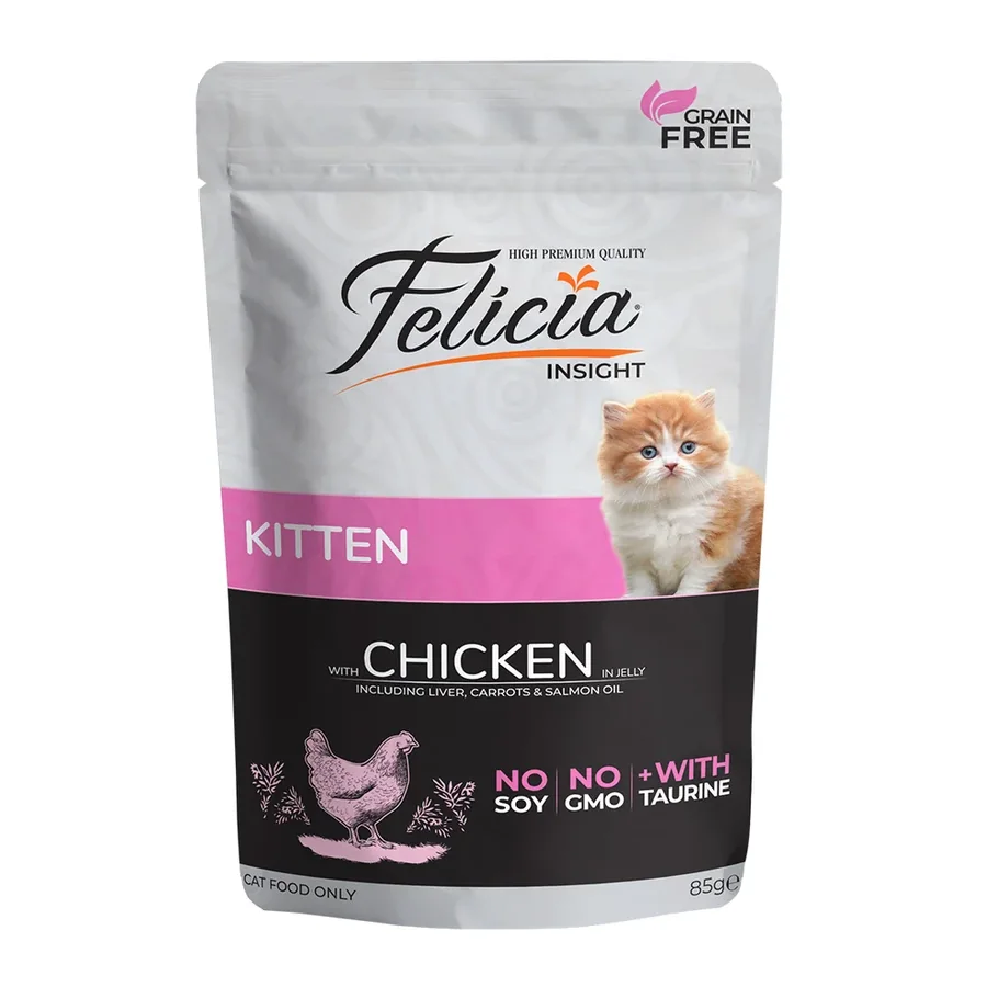 Felicia Grain-Free Kitten Wet Cat Food with Chicken 85g
