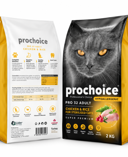 Prochoice Sterilized Cat Food Chicken & Rice 2kg