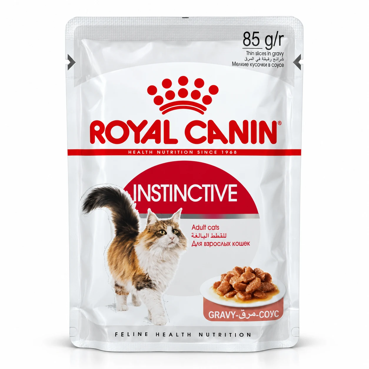 Royal Canin Instinctive adult wet cat food thin slices in gravy 85g pouch