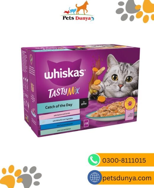 WHISKAS Tasty Mix Catch of the Day Adult Wet Cat Food 12x85g