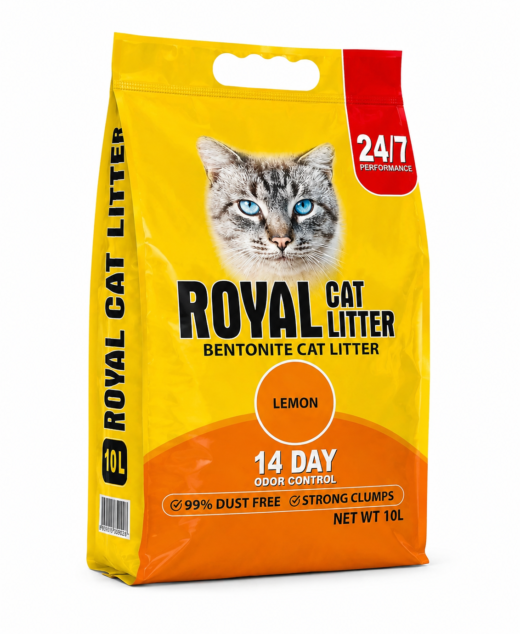 Royal Cat Litter Lemon 10L – Bentonite Cat Litter