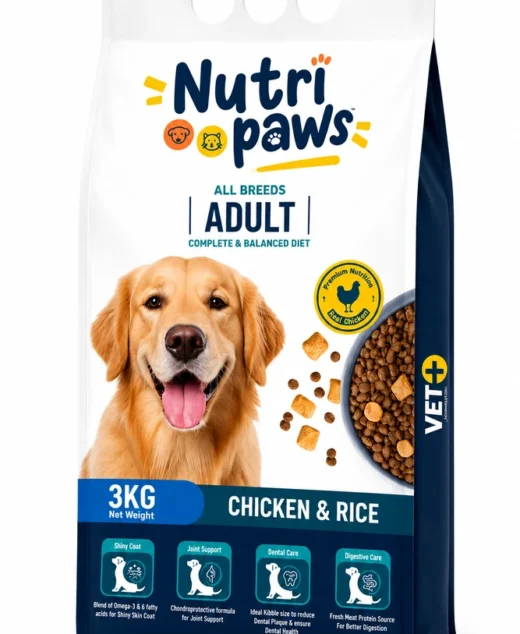 Nutri Paws Dog Food 3kg – Premium Adult Dog Food