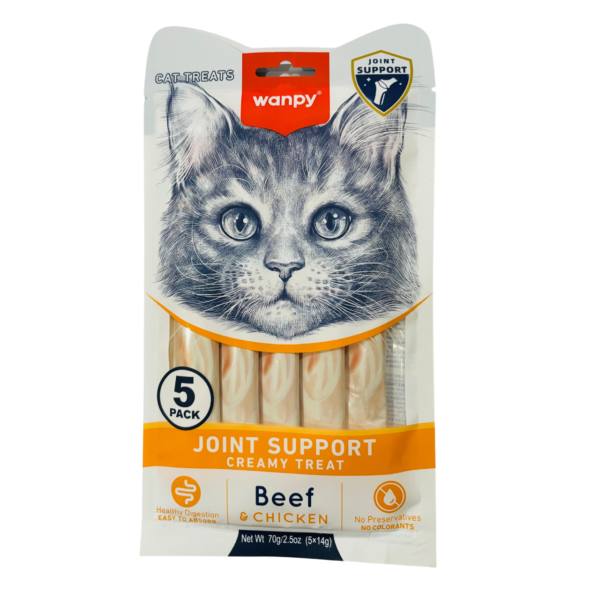 Wanpy Joint Support Creamy Treats With Chicken & Beef Flavor - 70g