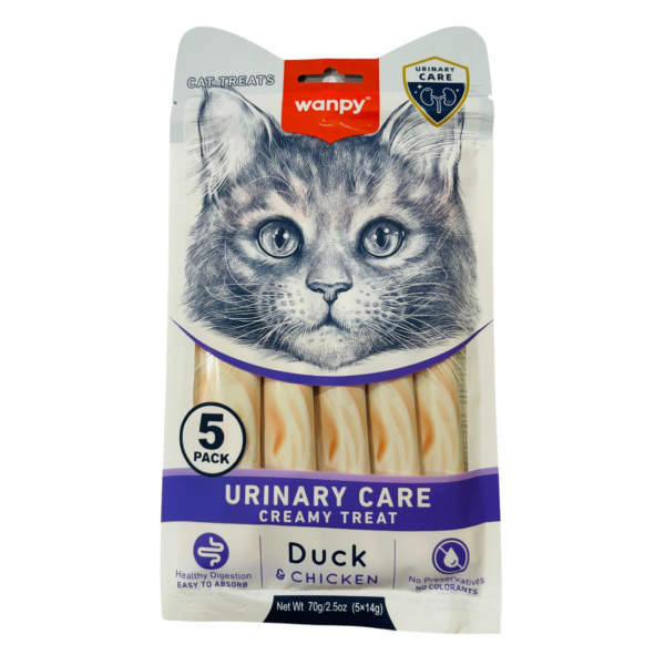 Wanpy Urinary Care Creamy Treats With Chicken & Duck Flavor - 70g