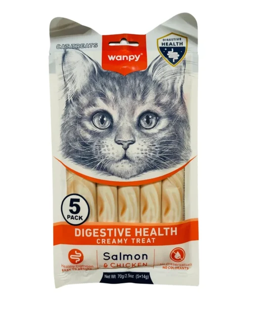Wanpy Digestive Health Creamy Treat Salmon & Chicken 70g