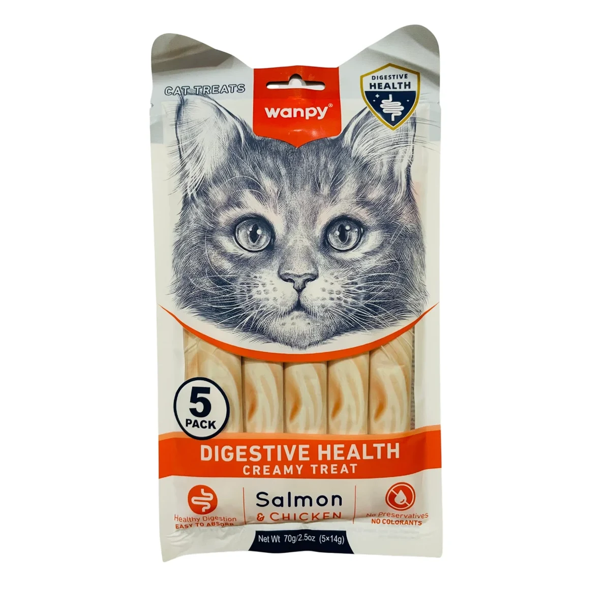 Wanpy Digestive Health Creamy Treat Salmon & Chicken 70g
