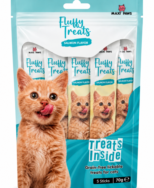 Fluffy Creamy Cat Treats Salmon Flavor – 5 Sticks 70g