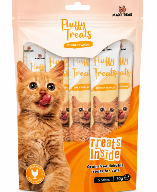 Fluffy Creamy Cat Treats Chicken Flavor – 5 Sticks 70g