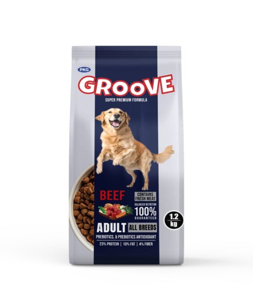 Groove dog food beef 1.2kg