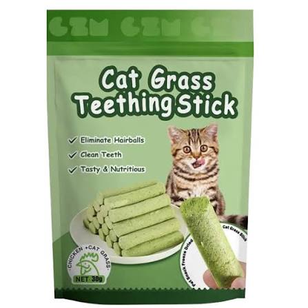 Cat Grass Teething Stick