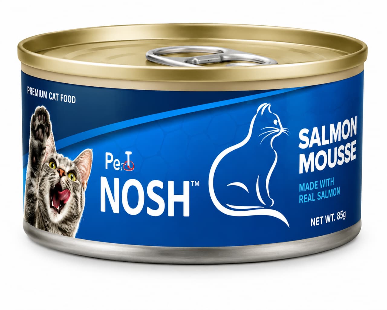 Pet Nosh Salmon Mousse Premium Wet Cat Food 85g Can