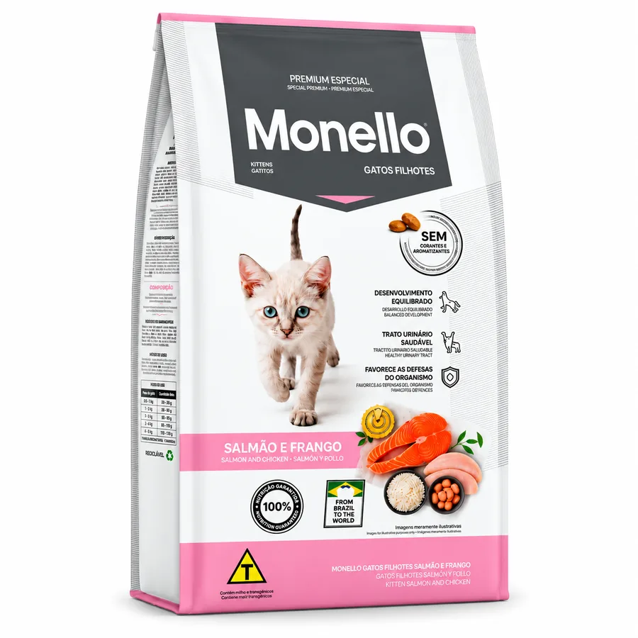 Monello Kitten Cat Food Salmon & Chicken 1kg
