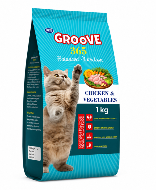 GROOVE 365 Chicken & Vegetables Adult Cat Food 1kg