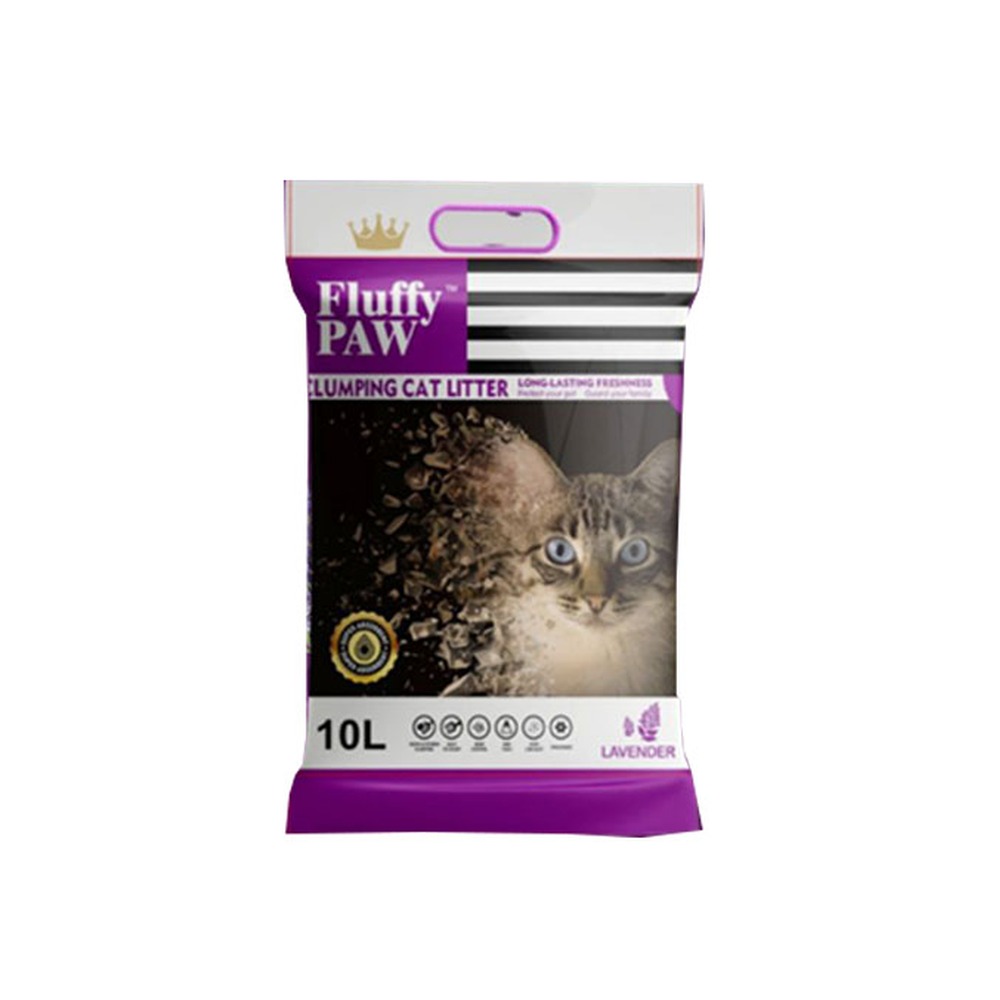 Fluffy Paw Clumping Cat Litter 10L