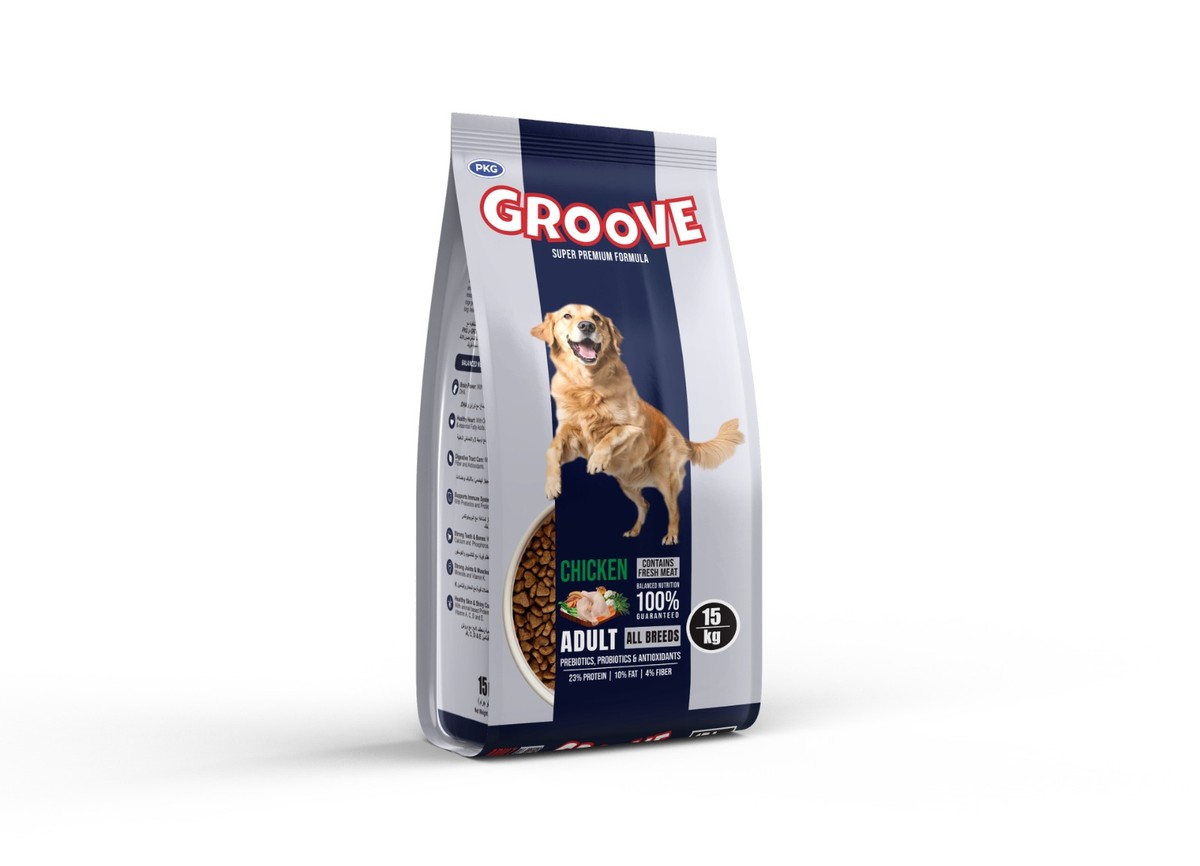 Groove Chicken Puppy Dog Food 8KG for All Breeds
