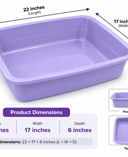 XL Cat Litter Tray – Large Cat Litter Box