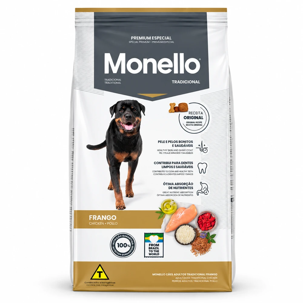 Monello Adult Dog Food Traditional Chicken 15kg