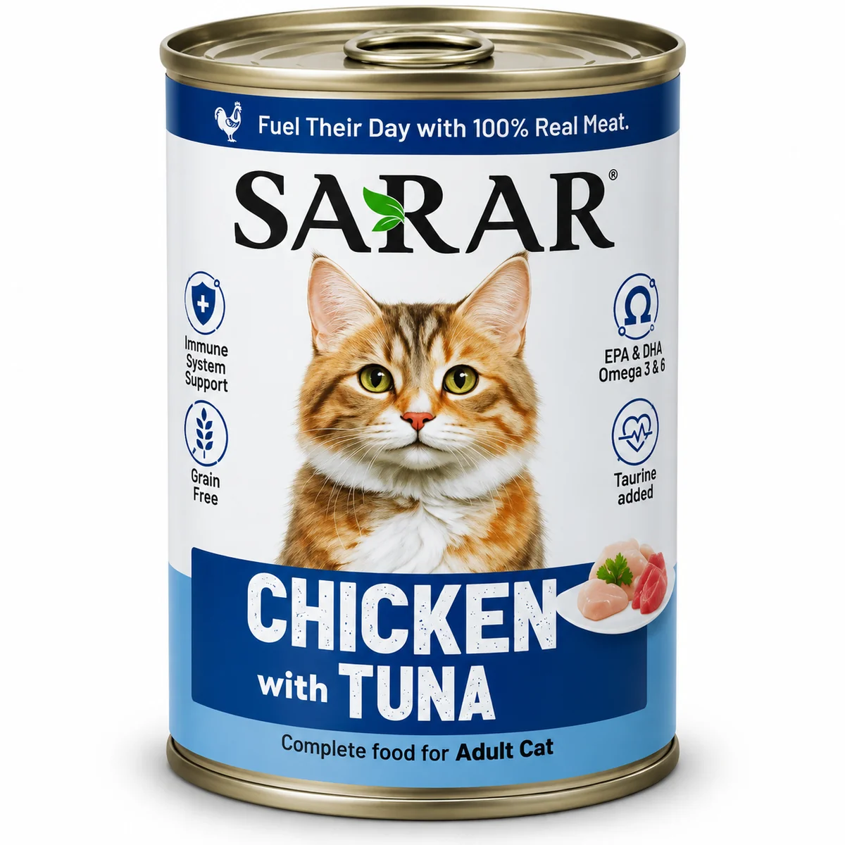 SARAR Chicken With Tuna Wet Cat Food 400g