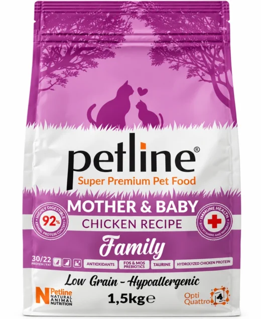 Petline Mother & Baby Chicken Recipe Cat Food 1.5kg