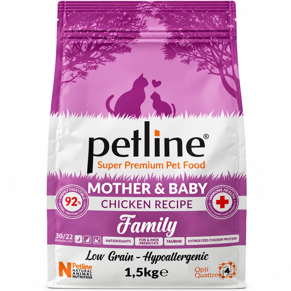 Petline Mother & Baby Chicken Recipe Cat Food 1.5kg